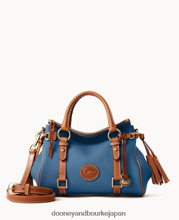 Dooney & Bourke 全天候型レザー 3.0 サッチェル 30 デニム バッグ T6X2XP229