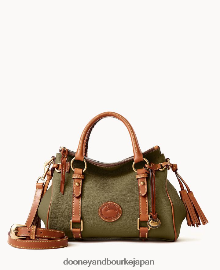 Dooney & Bourke 全天候型レザー 3.0 サッチェル 30 緑 バッグ T6X2XP230