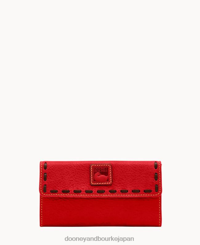 Dooney & Bourke フィレンツェ コンチネンタル クラッチ A4V004064 アクセサリー 赤