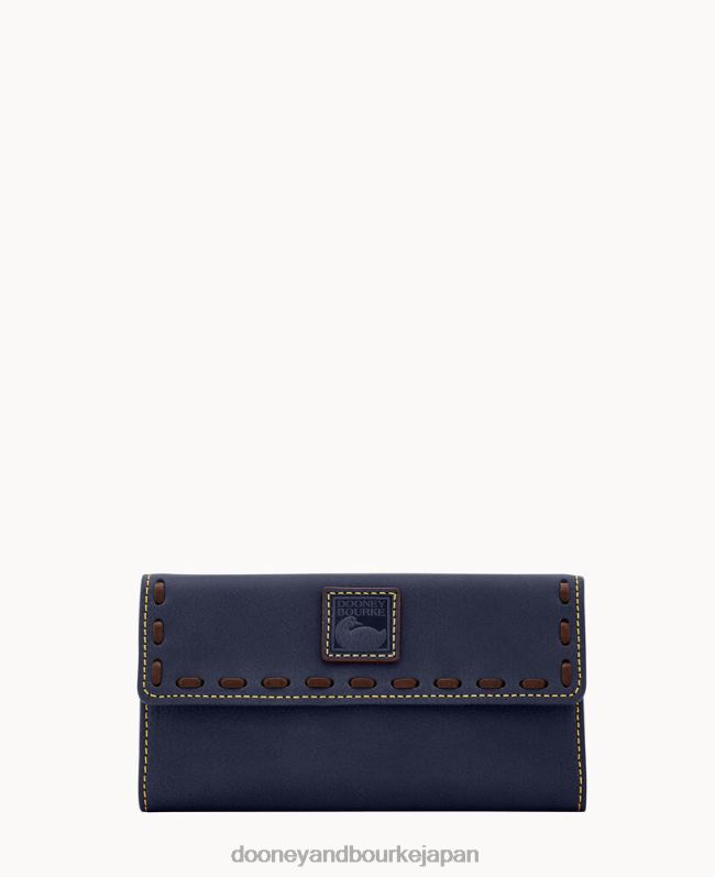 Dooney & Bourke フィレンツェ コンチネンタル クラッチ A4V004066 アクセサリー 海軍