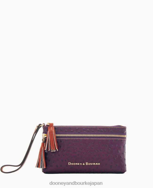 Dooney & Bourke オーストリッチのダブルジップリストレット A4V004083 アクセサリー 梅酒