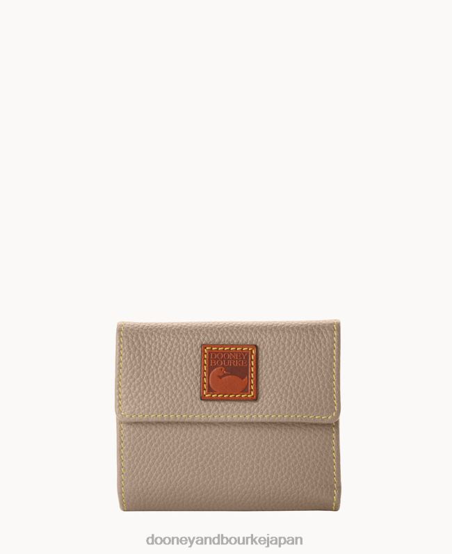 Dooney & Bourke ペブル グレイン スモール フラップ クレジット カード ウォレット A4V004097 アクセサリー トープ