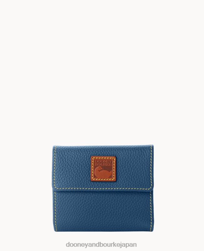 Dooney & Bourke ペブル グレイン スモール フラップ クレジット カード ウォレット A4V004098 アクセサリー ジーンズ