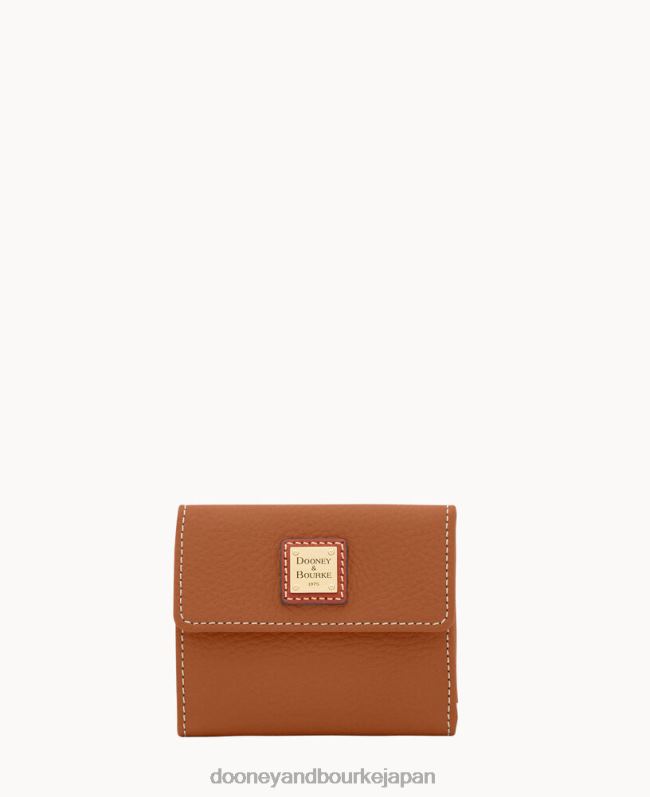 Dooney & Bourke ペブルグレイン スモール フラップ ウォレット A4V004121 アクセサリー カラメル