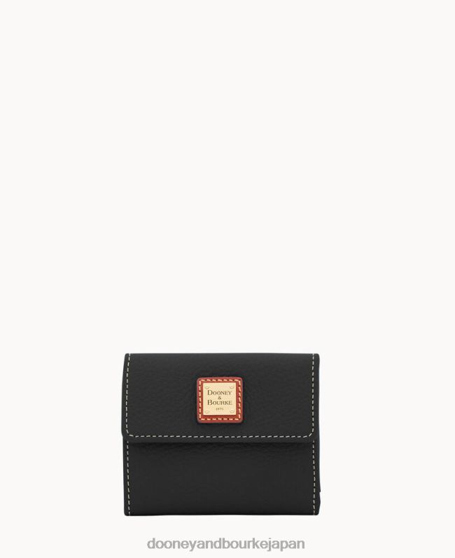 Dooney & Bourke ペブルグレイン スモール フラップ ウォレット A4V004122 アクセサリー 黒