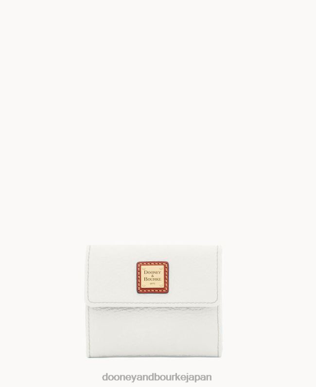 Dooney & Bourke ペブルグレイン スモール フラップ ウォレット A4V004123 アクセサリー 白