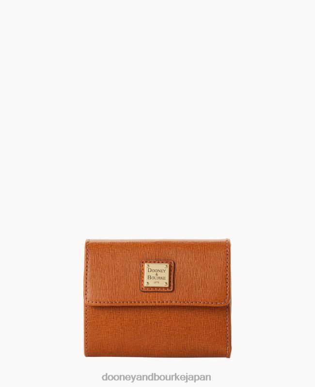 Dooney & Bourke サフィアーノ スモール フラップ クレジット カード ウォレット A4V004139 アクセサリー 自然