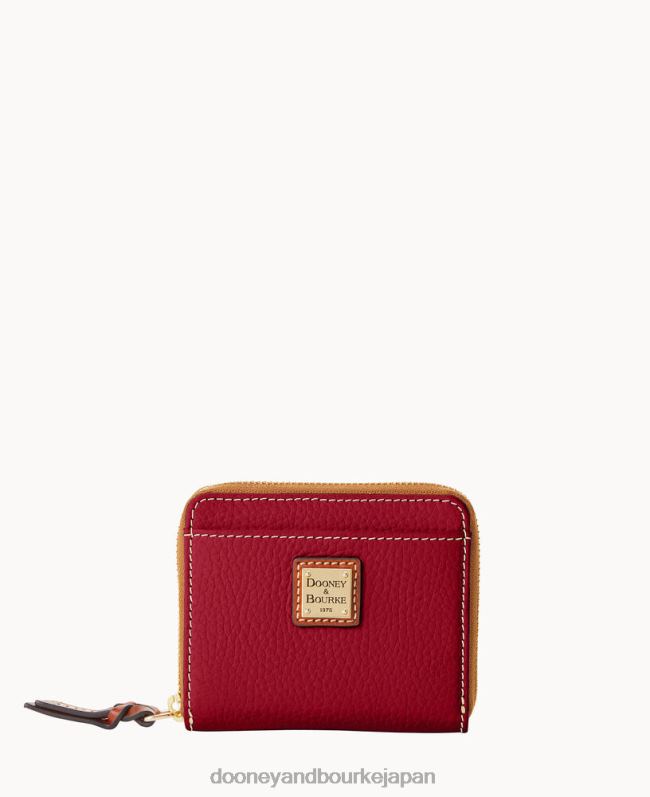 Dooney & Bourke 小石粒の小さなジップアラウンド A4V004157 アクセサリー ワイン