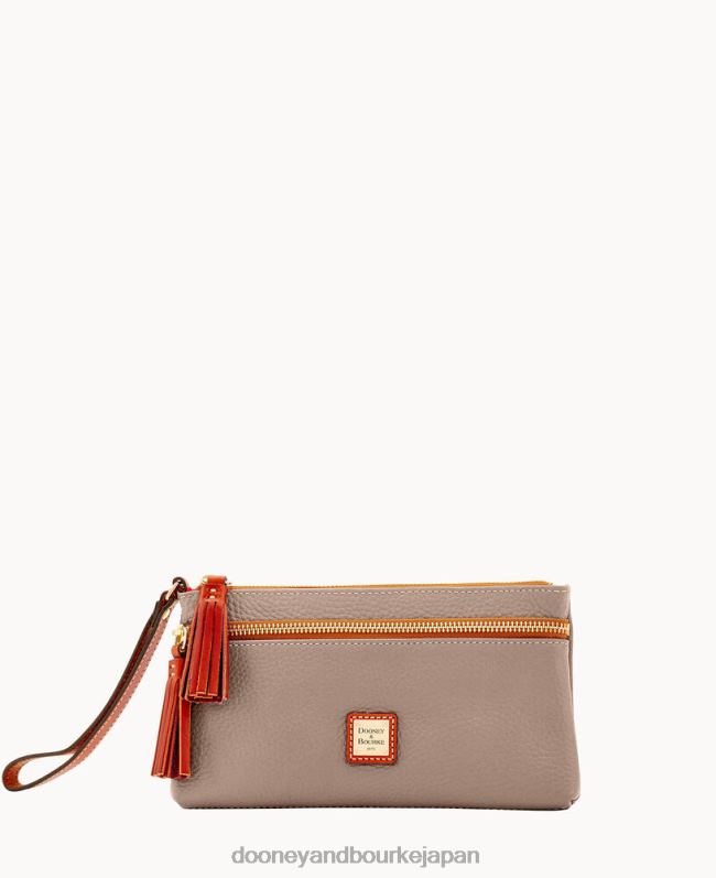 Dooney & Bourke ペブルグレイン ダブルジップ リストレット A4V004201 バッグ トープ
