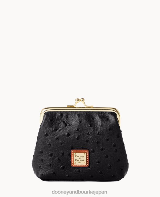 Dooney & Bourke オーストリッチ ラージフレーム財布 A4V004212 アクセサリー 黒
