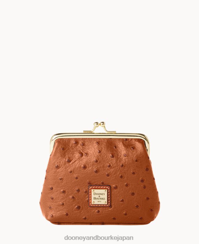 Dooney & Bourke オーストリッチ ラージフレーム財布 A4V004214 アクセサリー カラメル