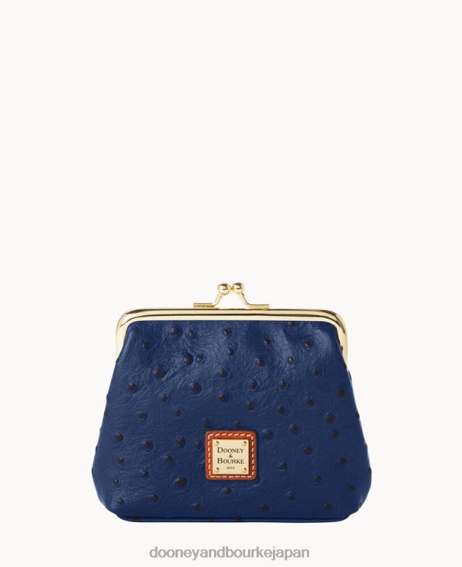 Dooney & Bourke オーストリッチ ラージフレーム財布 A4V004215 アクセサリー 海軍