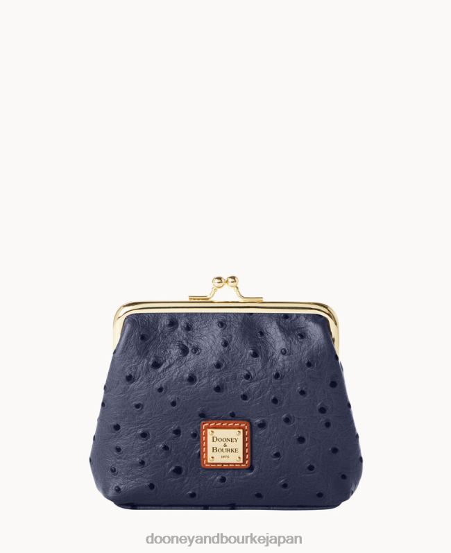 Dooney & Bourke オーストリッチ ラージフレーム財布 A4V004216 アクセサリー スチールブルー