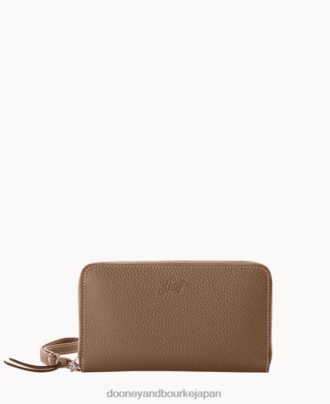 Dooney & Bourke ヘンリー ラージ ジップ アラウンド リストレット A4V004264 アクセサリー ダークトープ
