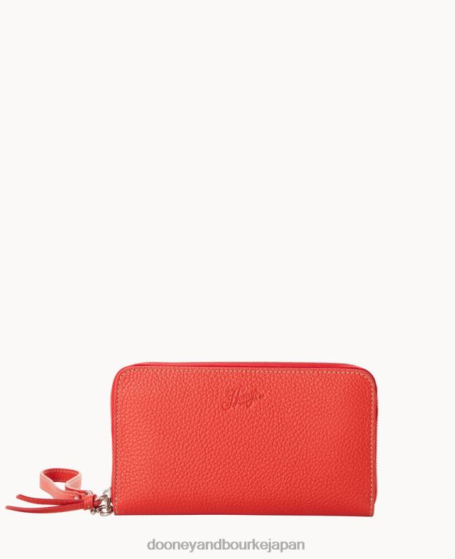 Dooney & Bourke ヘンリー ラージ ジップ アラウンド リストレット A4V004266 アクセサリー 柿