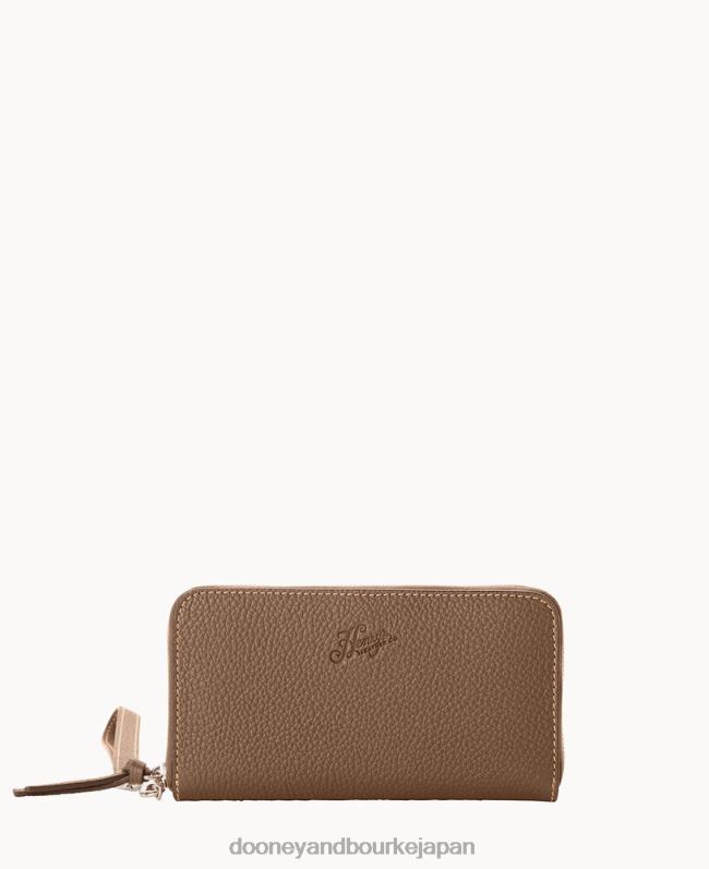 Dooney & Bourke ヘンリー ミディアム ジップアラウンド リストレット A4V004472 アクセサリー ダークトープ