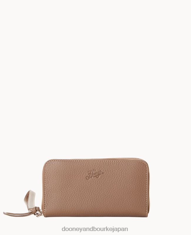 Dooney & Bourke ヘンリー ミディアム ジップアラウンド リストレット A4V004475 アクセサリー トープ