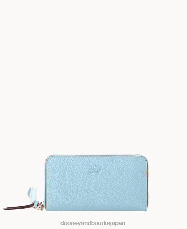 Dooney & Bourke ヘンリー ミディアム ジップアラウンド リストレット A4V004476 アクセサリー ターコイズ