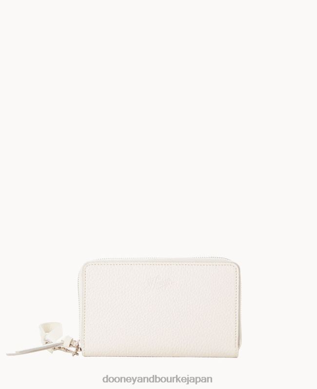 Dooney & Bourke ヘンリー ジップ アラウンド リストレット A4V004492 アクセサリー 白