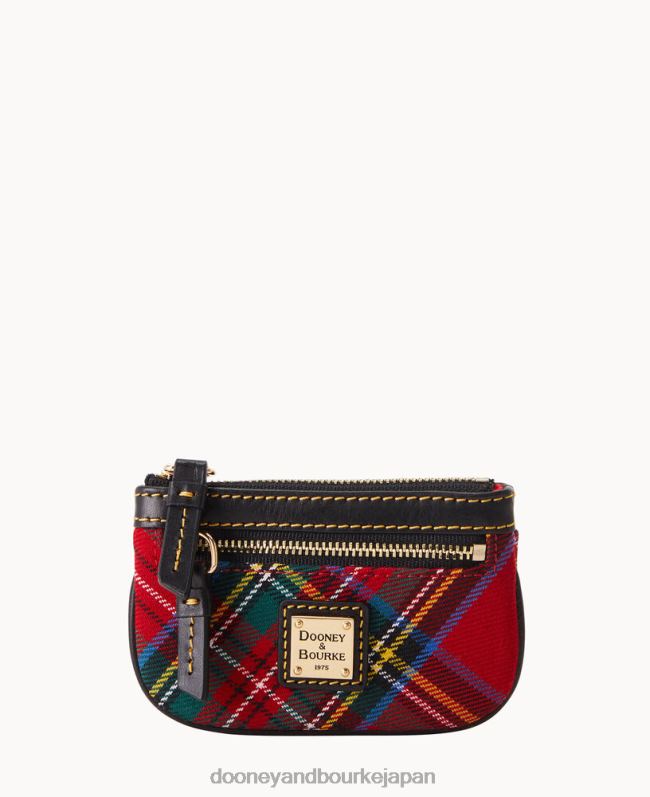 Dooney & Bourke タータンチェックのスモールコインケース A4V004559 アクセサリー 赤