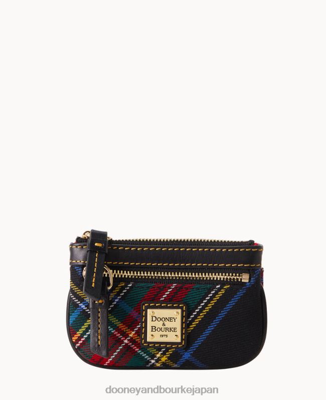 Dooney & Bourke タータンチェックのスモールコインケース A4V004560 アクセサリー 黒