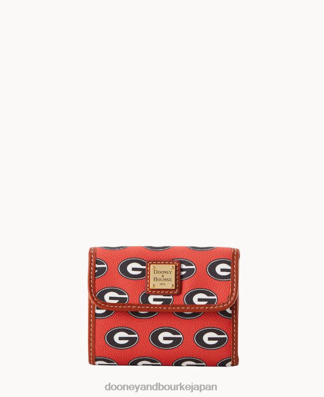 Dooney & Bourke ジョージア大学フラップ クレジット カード ウォレット A4V004612 アクセサリー ジョージアのあなた
