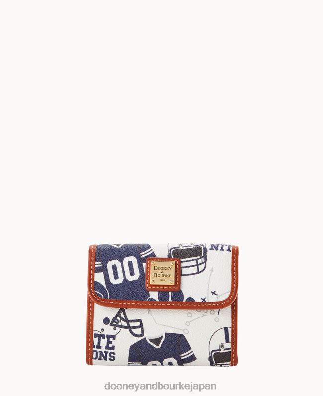 Dooney & Bourke 大学ペンステート フラップ クレジット カード ウォレット A4V004613 アクセサリー ペンシルベニア州立大学