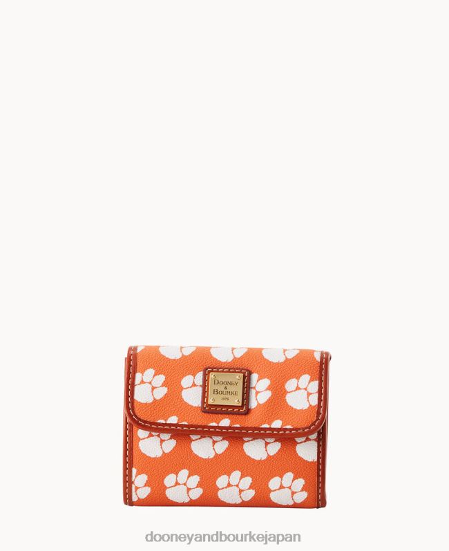 Dooney & Bourke カレッジ フラップ クレジット カード ウォレット A4V004618 アクセサリー クレムソン
