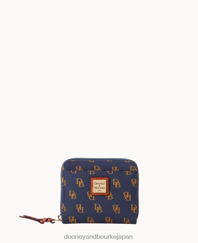 Dooney & Bourke グレッタ スモール ジップ アラウンド ウォレット A4V004643 アクセサリー 海軍