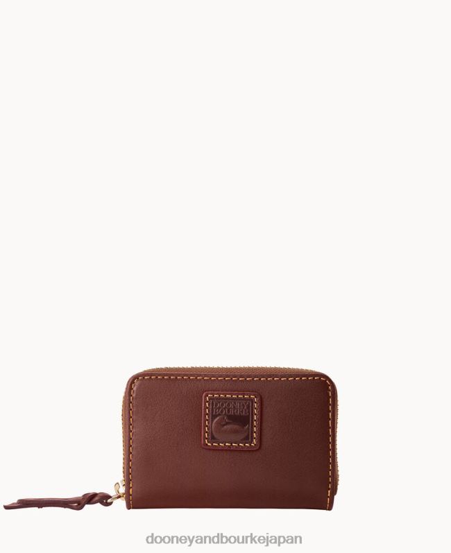 Dooney & Bourke フィレンツェ ラージ ジップ アラウンド クレジット カード ケース A4V004656 アクセサリー 栗