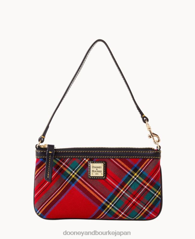 Dooney & Bourke タータンチェックのラージスリムリストレット A4V004674 アクセサリー 赤