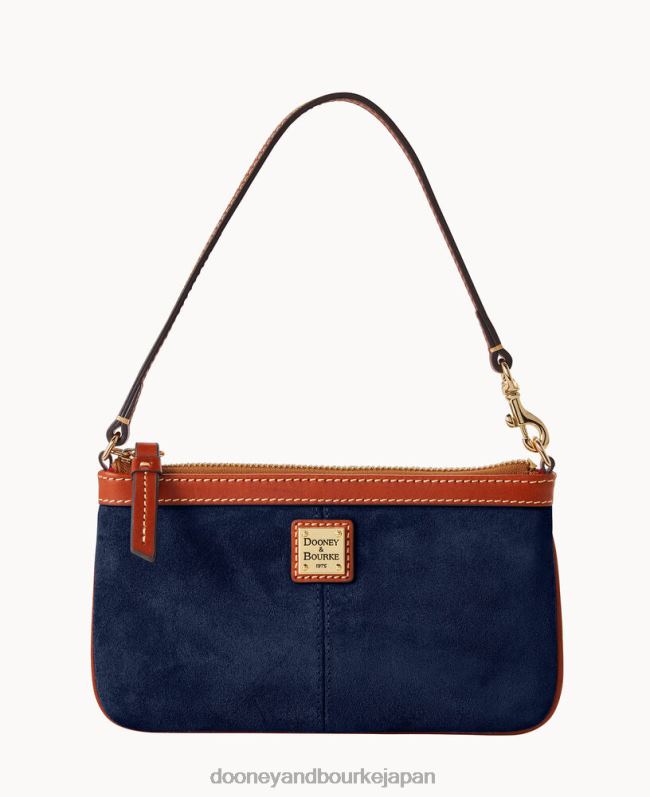 Dooney & Bourke スエードのラージスリムリストレット A4V004703 アクセサリー 海軍