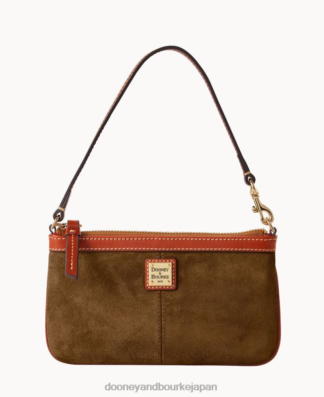 Dooney & Bourke スエードのラージスリムリストレット A4V004704 アクセサリー オリーブ