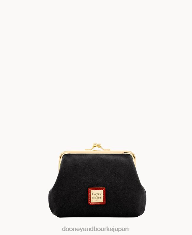 Dooney & Bourke スエードのラージフレーム財布 A4V004712 アクセサリー 黒