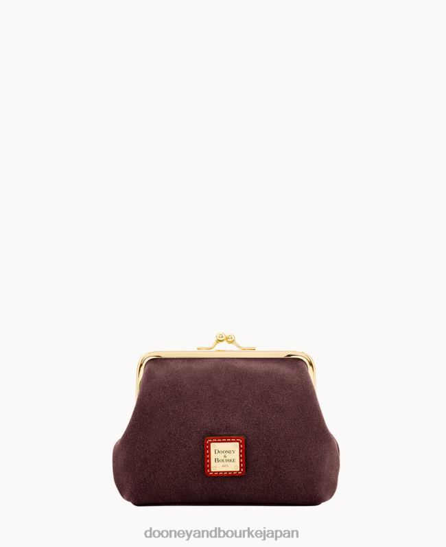 Dooney & Bourke スエードのラージフレーム財布 A4V004715 アクセサリー ワイン