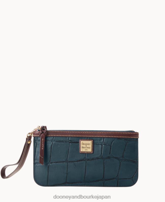 Dooney & Bourke デニソン クラッチ リストレット A4V004716 アクセサリー 濃い青緑