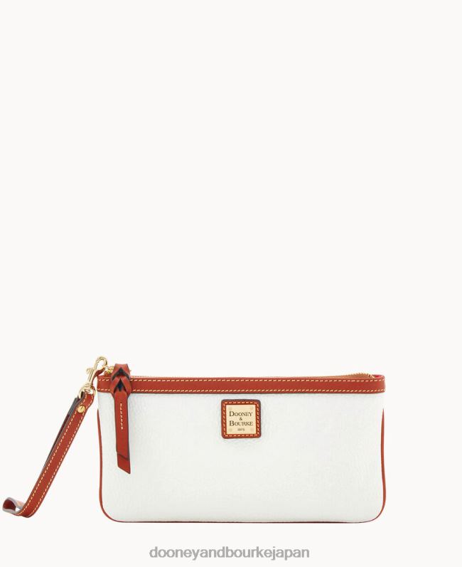 Dooney & Bourke ペブル グレイン クラッチ リストレット A4V004732 バッグ 白