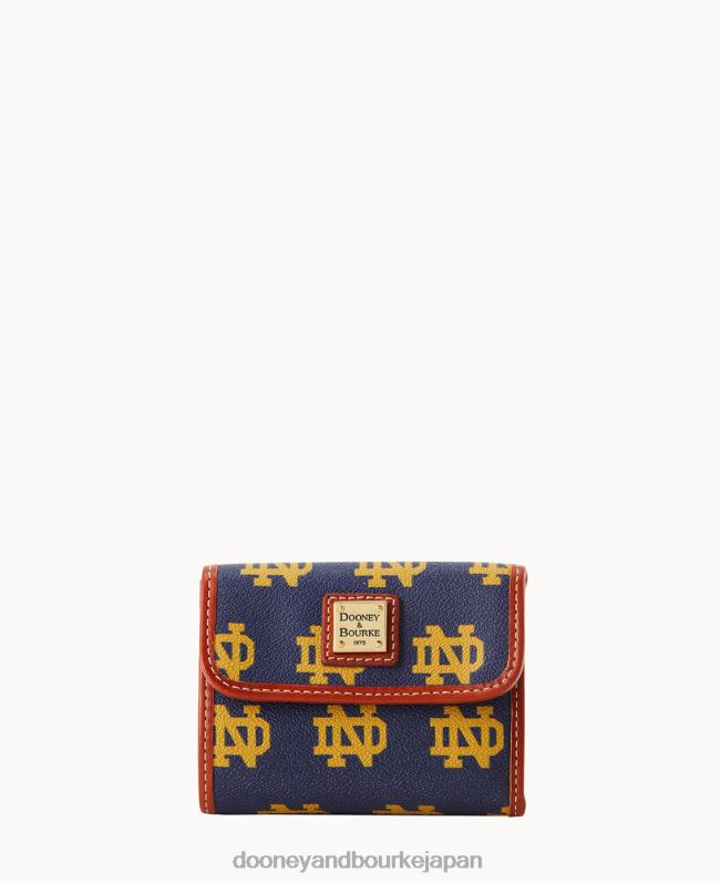 Dooney & Bourke カレッジ フラップ クレジット カード ウォレット A4V004735 アクセサリー ノートルダム大聖堂