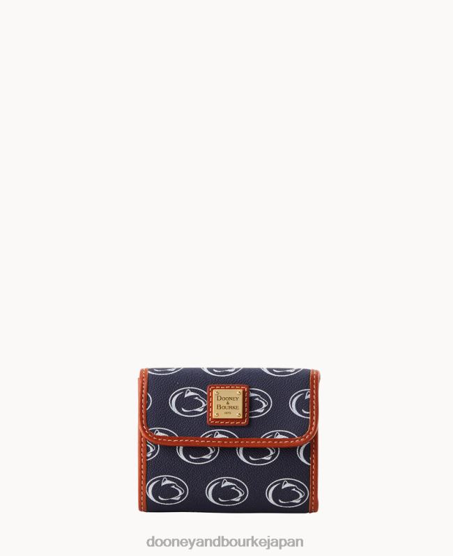 Dooney & Bourke カレッジ フラップ クレジット カード ウォレット A4V004749 アクセサリー ペン州