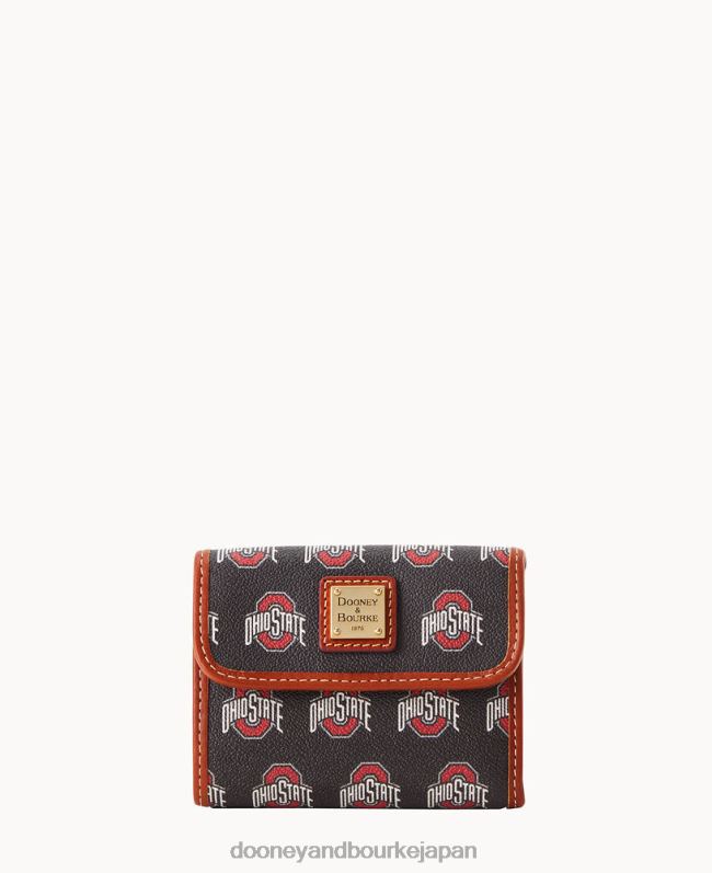 Dooney & Bourke カレッジ フラップ クレジット カード ウォレット A4V004750 アクセサリー オハイオ州