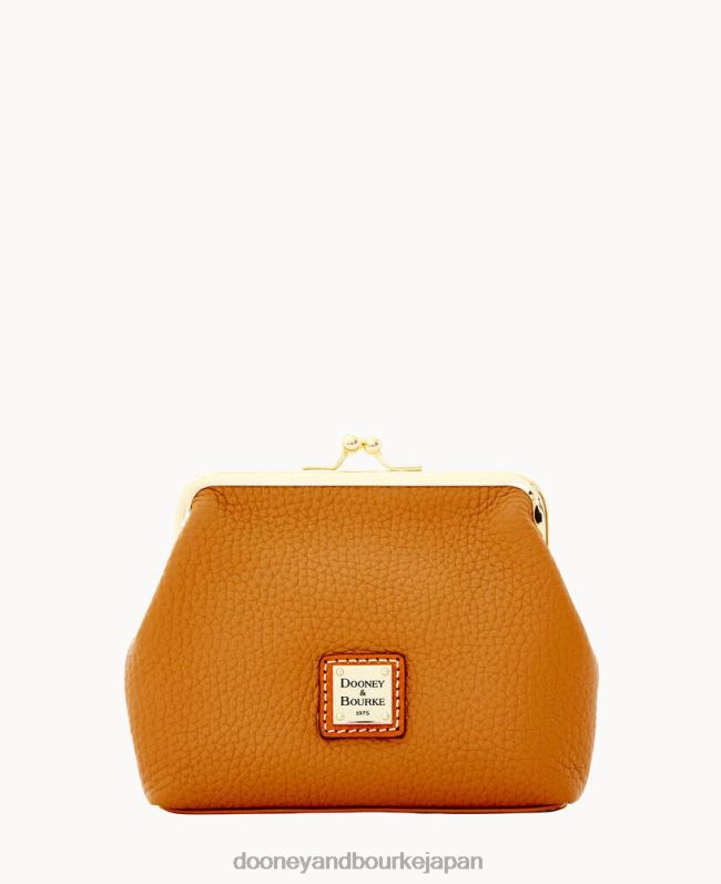 Dooney & Bourke ペブルグレイン ラージ フレーム ハンドバッグ A4V004857 アクセサリー カラメル