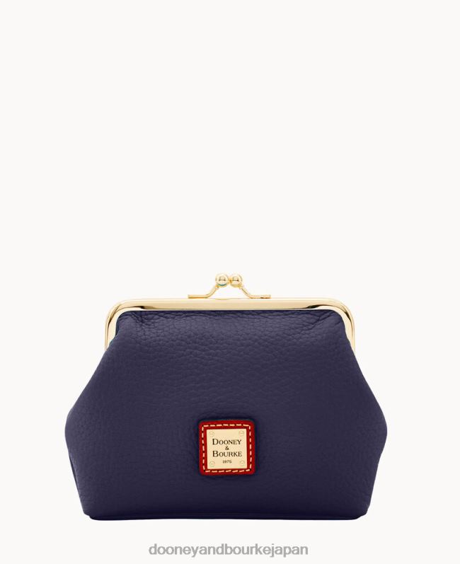 Dooney & Bourke ペブルグレイン ラージ フレーム ハンドバッグ A4V004860 アクセサリー ミッドナイトブルー
