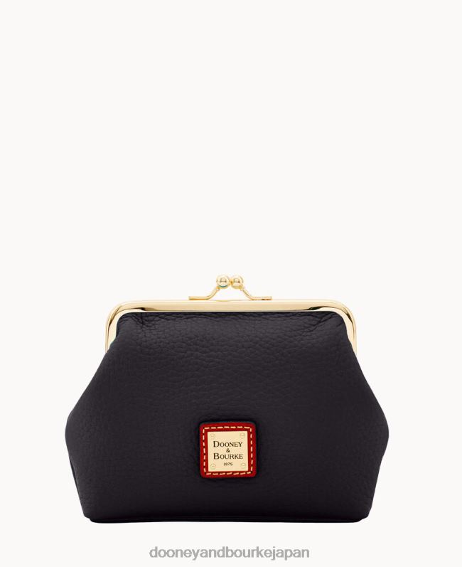Dooney & Bourke ペブルグレイン ラージ フレーム ハンドバッグ A4V004861 アクセサリー 黒