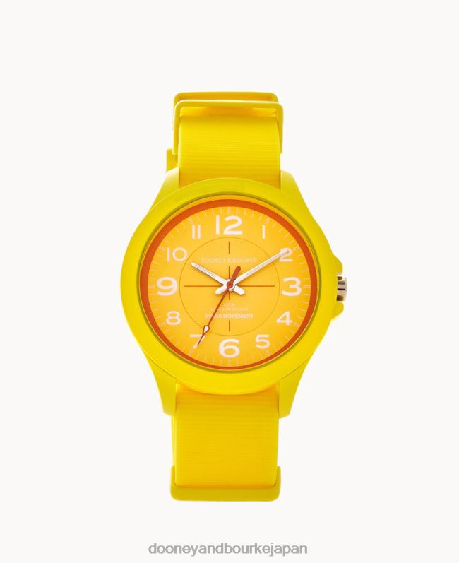 Dooney & Bourke ポピースポーツウォッチ A4V004885 アクセサリー 黄色