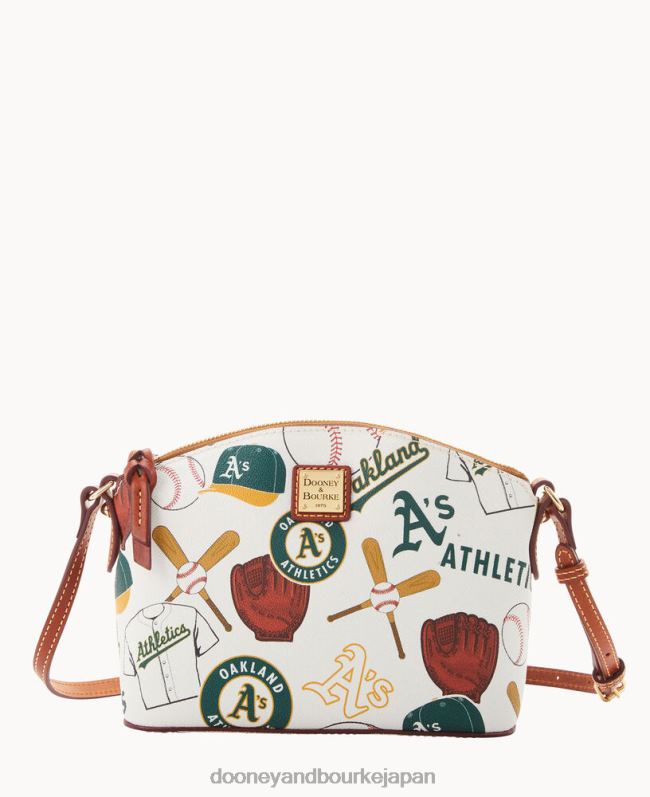 Dooney & Bourke MLB オークランド A's スキ クロスボディ メッド リストレット A4V001898 アクセサリー 陸上競技