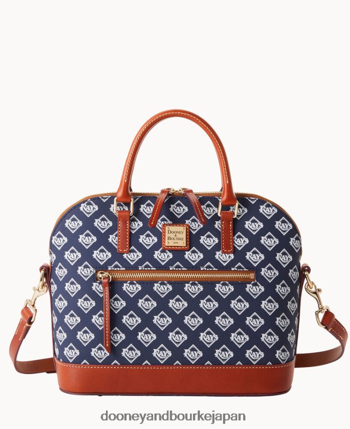 Dooney & Bourke MLB ドーム型ジップサッチェル 光線 バッグ T6X2XP290