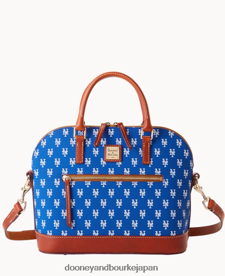 Dooney & Bourke MLB ドーム型ジップサッチェル メッツ バッグ T6X2XP293