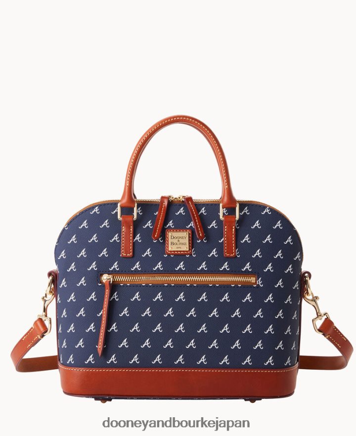 Dooney & Bourke MLB ドーム型ジップサッチェル 勇者たち バッグ T6X2XP297