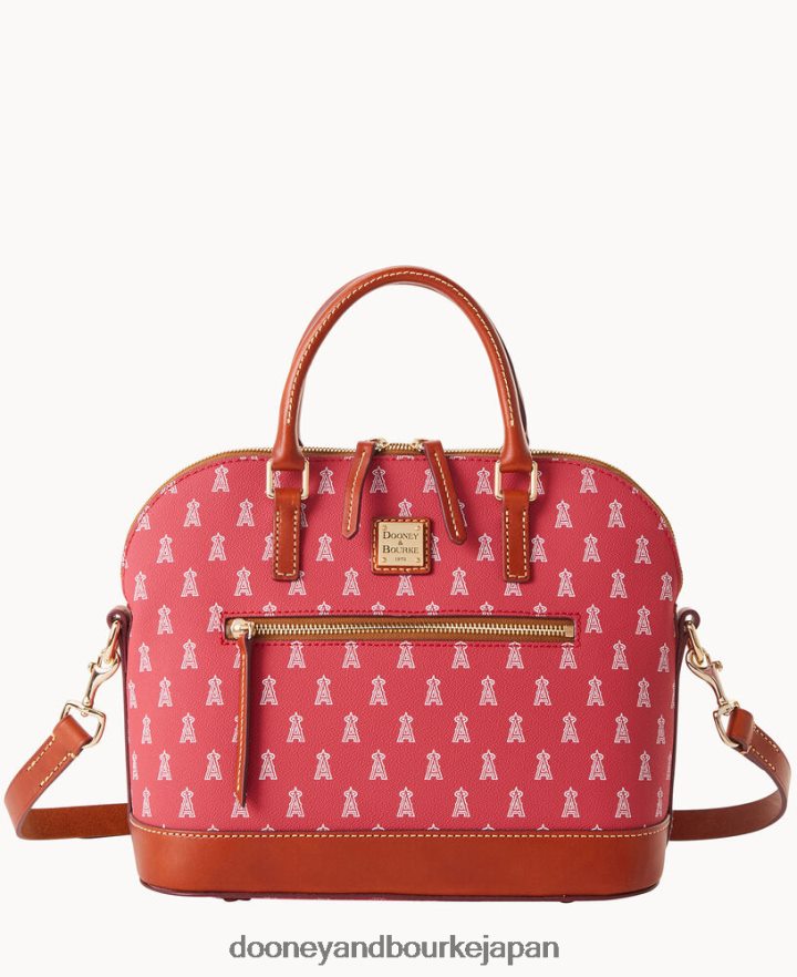 Dooney & Bourke MLB ドーム型ジップサッチェル 天使たち バッグ T6X2XP298