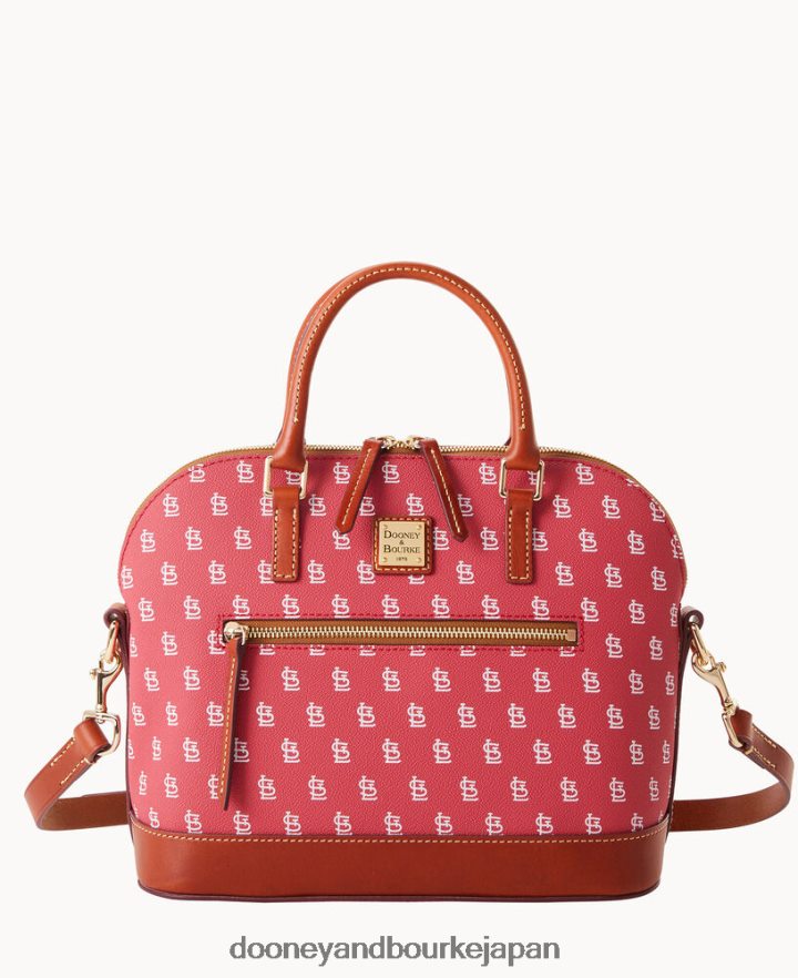 Dooney & Bourke MLB ドーム型ジップサッチェル 枢機卿 バッグ T6X2XP299